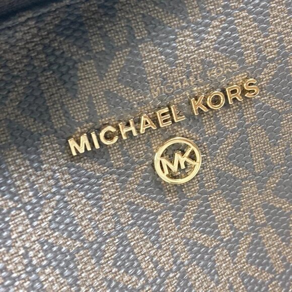 Michael Kors 30T0G04B6B Bag Monogram SLATER Backpack PVC/Leather Brown Unused - Picture 13 of 16